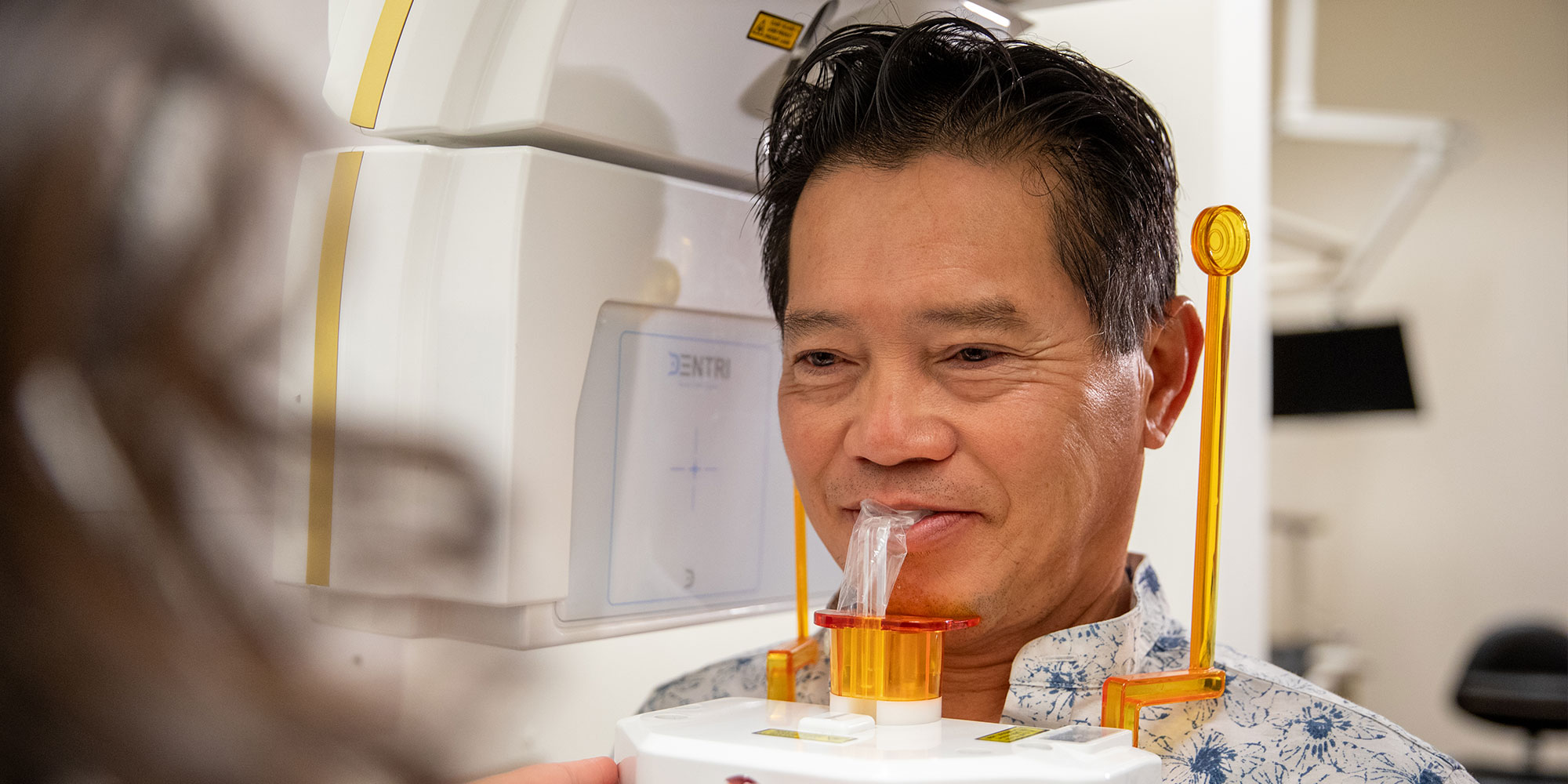 patient undergoing a cbct scan for procedure